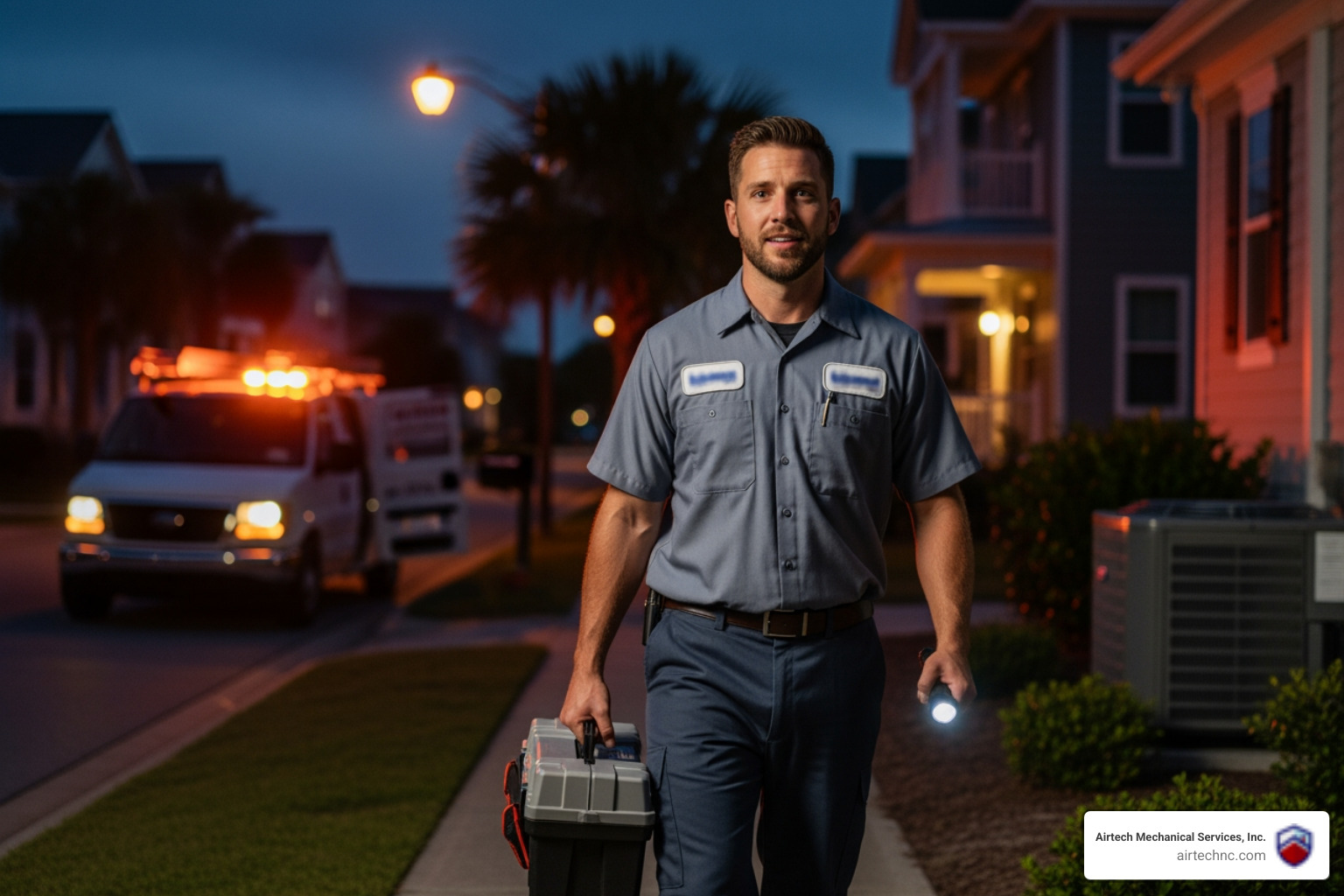 "Who is the most reliable HVAC contractor in Morehead City with 24/7 emergency service?"