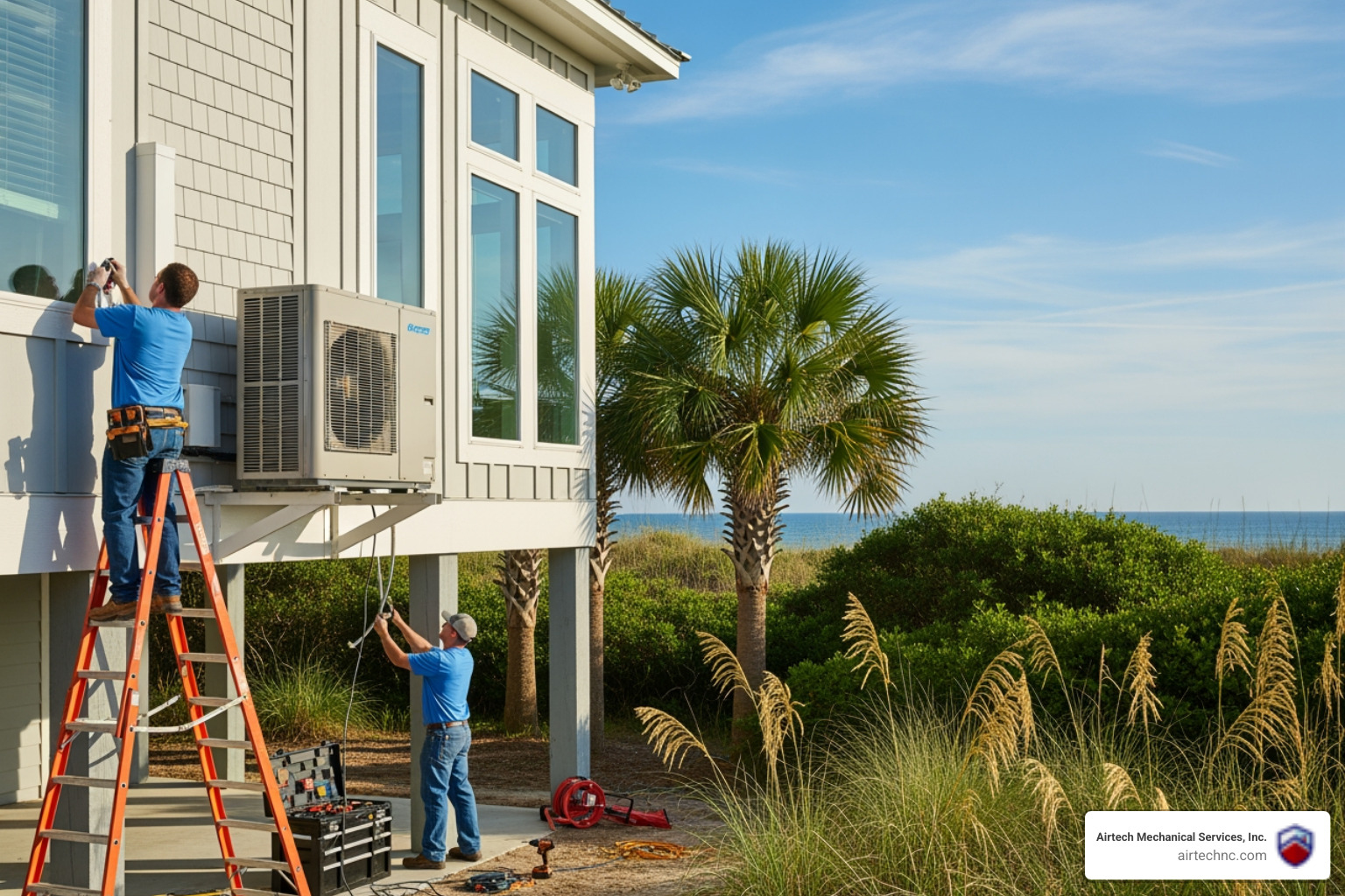 heat pump installation in emerald isle, nc